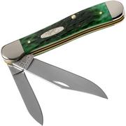 Case Copperhead Pocket Worn Bermuda Green Bone, Peach Seed Jig, 9788, 6249 SS pocket knife