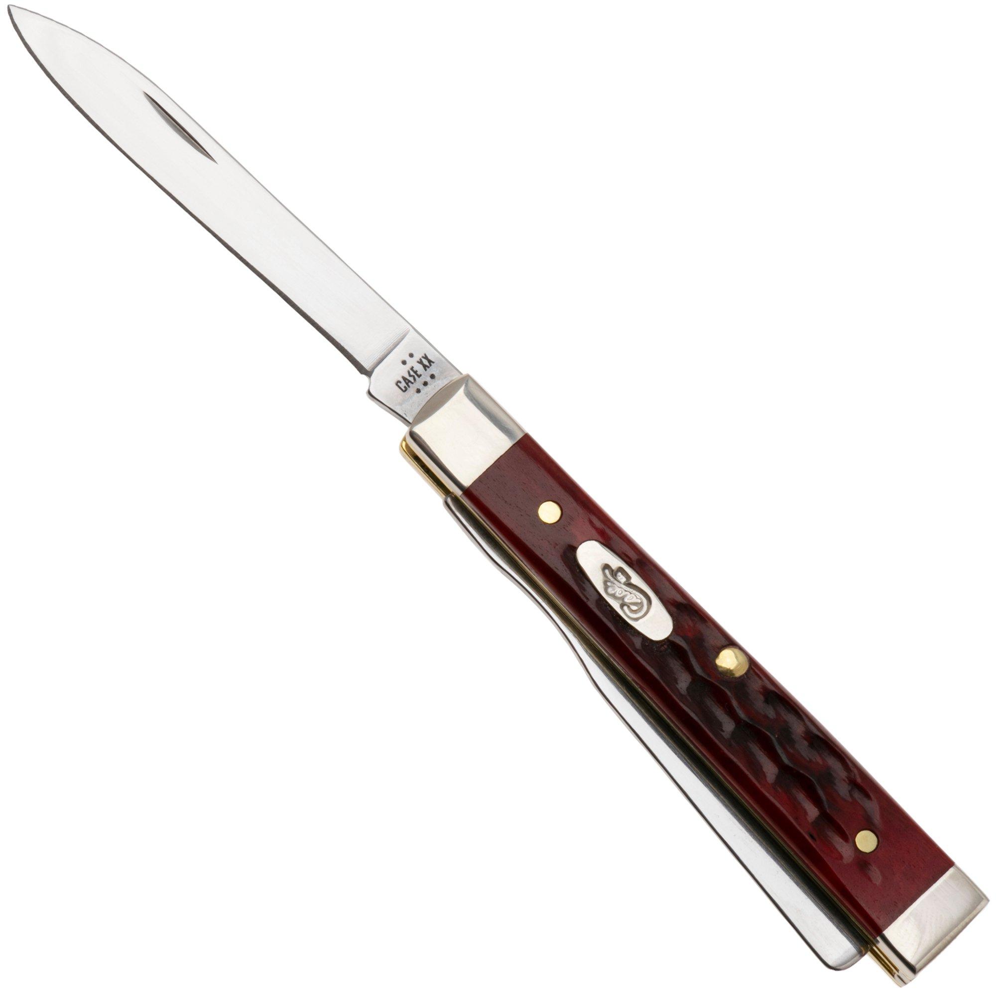 Case Baby Doc Pocket Worn Old Red Bone, Corn Cob Jig, 10308, 6282SP SS zakmes