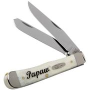 Case Trapper Natural Bone Smooth, Embellished Trapper in Gift Tin, 10430, 6254 SS pocket knife