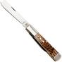 Bild für Case Razor Amber Bone, Peach Seed Jig, 10722, 62005RAZ Stainless Steel Taschenmesser
