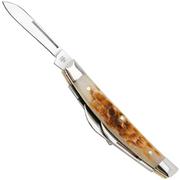 Case Small Congress 10723 Amber Bone, Peach Seed Jig 6468 SS pocket knife