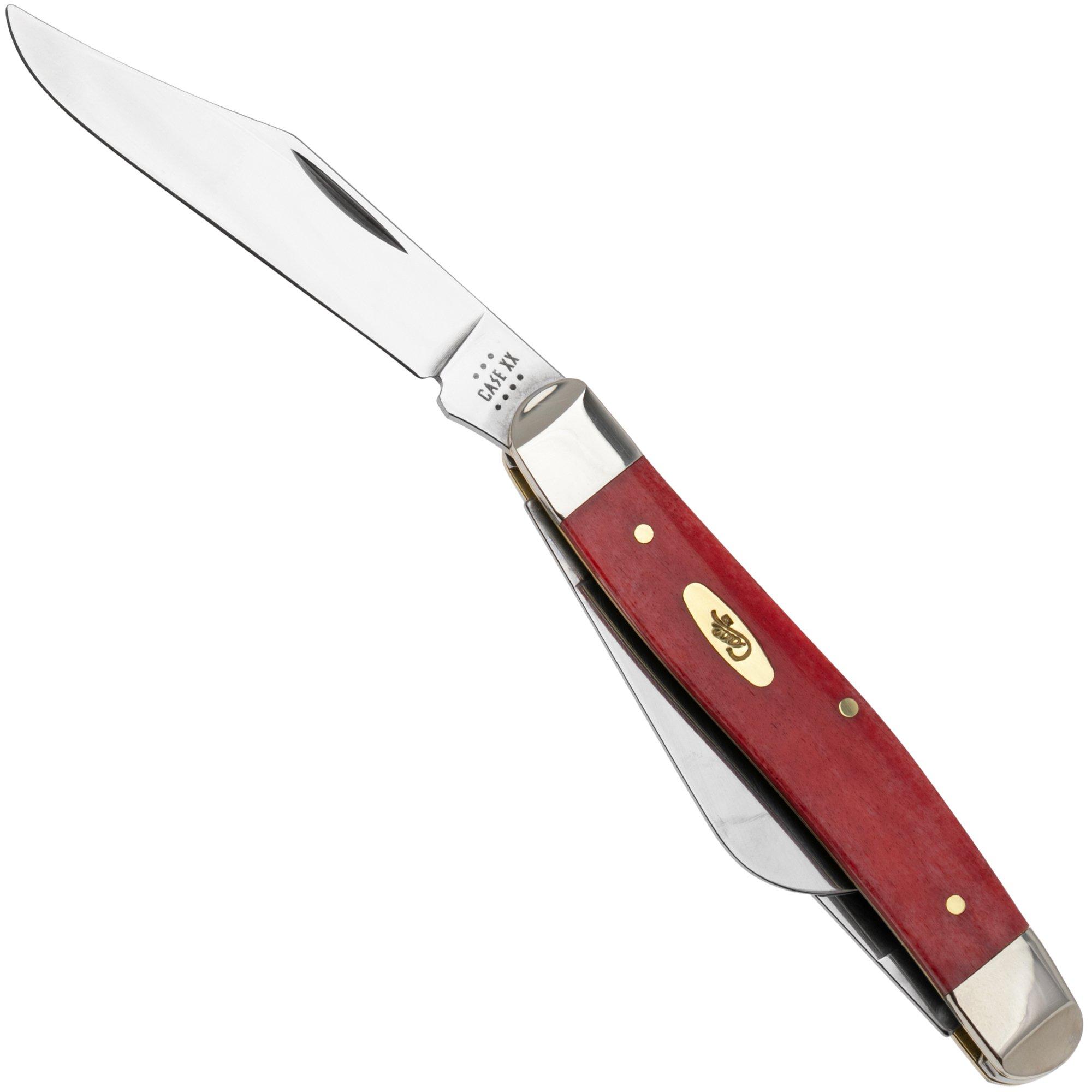 Case Stockman 10764 Smooth Dark Red Bone, Pinched Bolsters 6347 Stainless Steel Taschenmesser