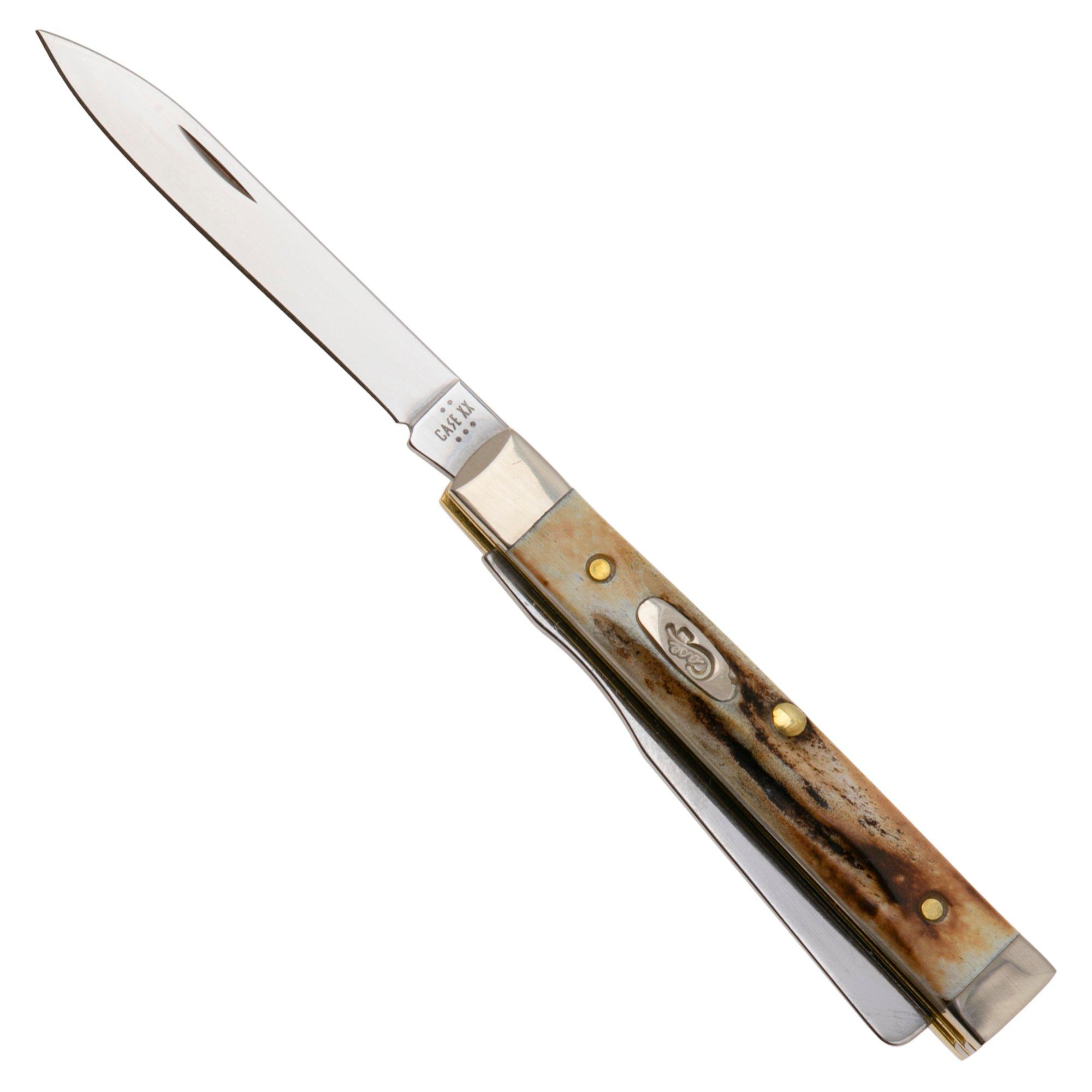 Case Baby Doc Genuine Stag, 1083, 5282SP SS pocket knife