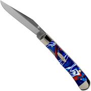 Case Knives TrapperLock Patriotic Kirinite, 11218, 10154AC SS pocket knife