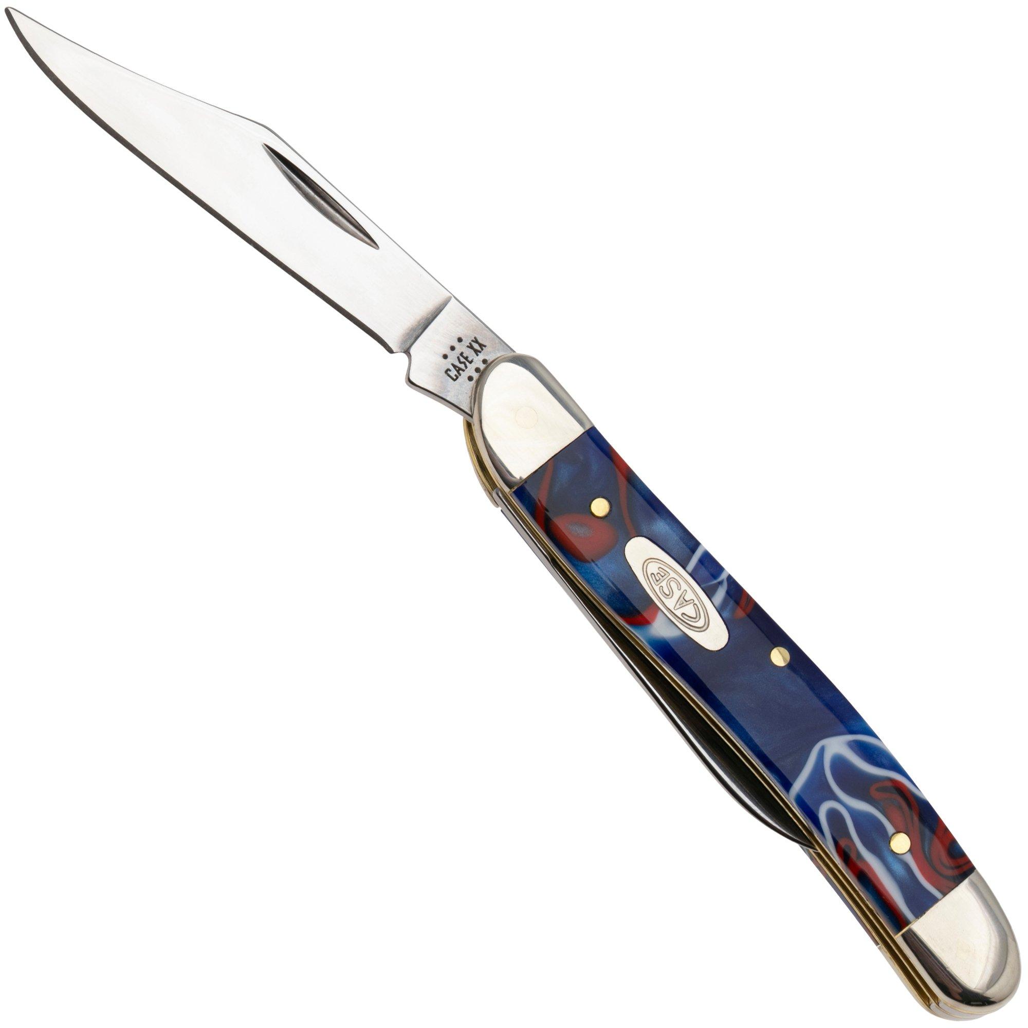 Case Medium Jack 11225 Smooth Patriotic Kirinite 102087 Stainless Steel, Taschenmesser