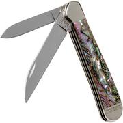 Case Copperhead Abalone, 12023, 8249W SS pocket knife, gift box