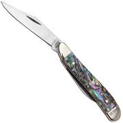 Case Peanut 12025 Smooth Abalone, 8220 Stainless Steel, Velvet Box, couteau de poche slipjoint