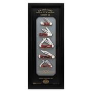 Case Mint Set 12215 Old Red Bone Barnboard Jig, Wood Box, Set of Five Knives, Limited XX® Edition XXXVII