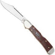 Case CopperLock Smooth Dark Red Burlap Micarta, 12275, 101549L CS couteau de poche