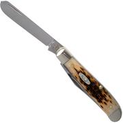 Case Mini Trapper Amber Jigged Bone, 00013, 6207 rostfrei, Taschenmesser