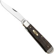 Case Trapper 14000 Smooth Black Curly Oak Wood 7254 SS, navaja