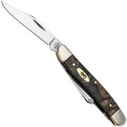 Case Medium Stockman 14001 Smooth Black Curly Oak Wood 73087 SS, coltello da tasca