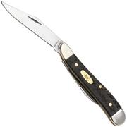 Case Peanut 14005 Smooth Black Curly Oak Wood 7220 SS, coltello da tasca