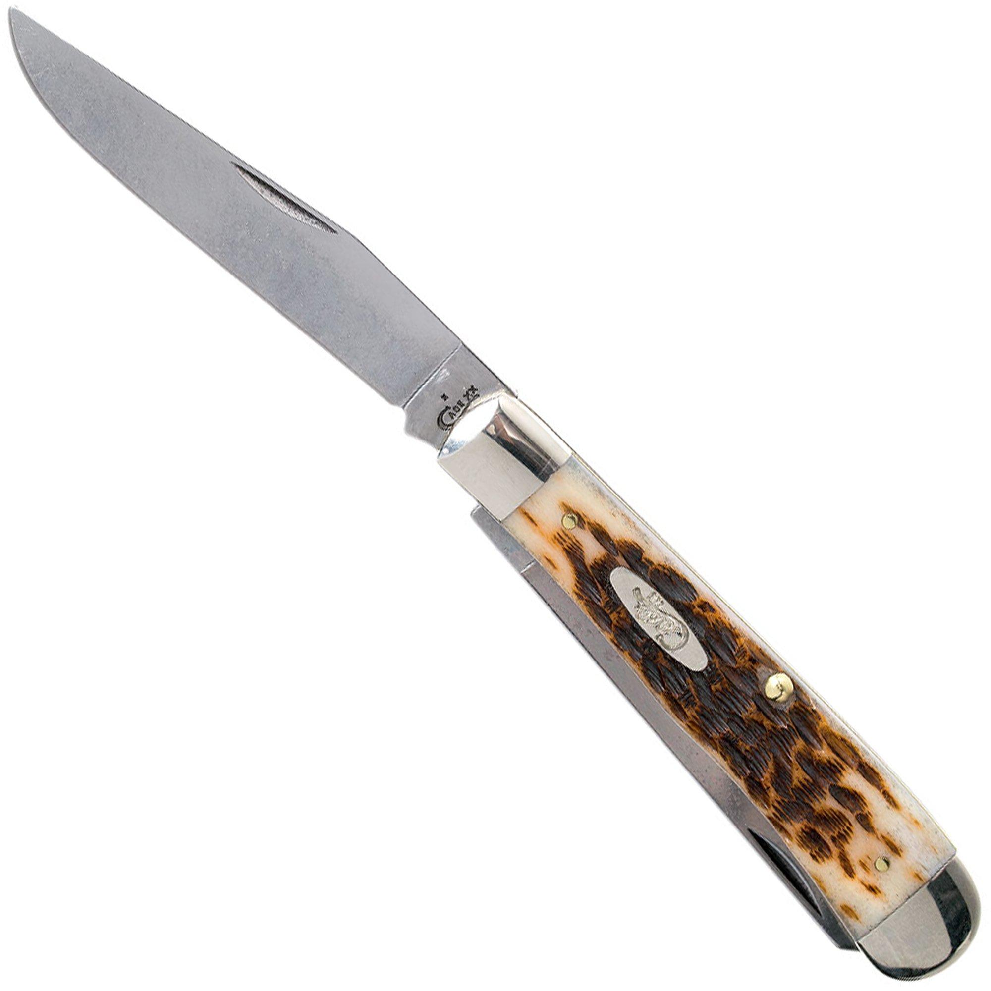 Case Sod Buster Jr Amber Jigged Bone, 00245, 6137 SS pocket knife