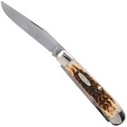 Nóż składany Case Trapper Amber Jigged Bone, 00163, 6254 CV