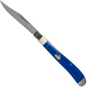 Case Slimline Trapper Blue G10 Smooth, 16746, 101048 SS pocket knife