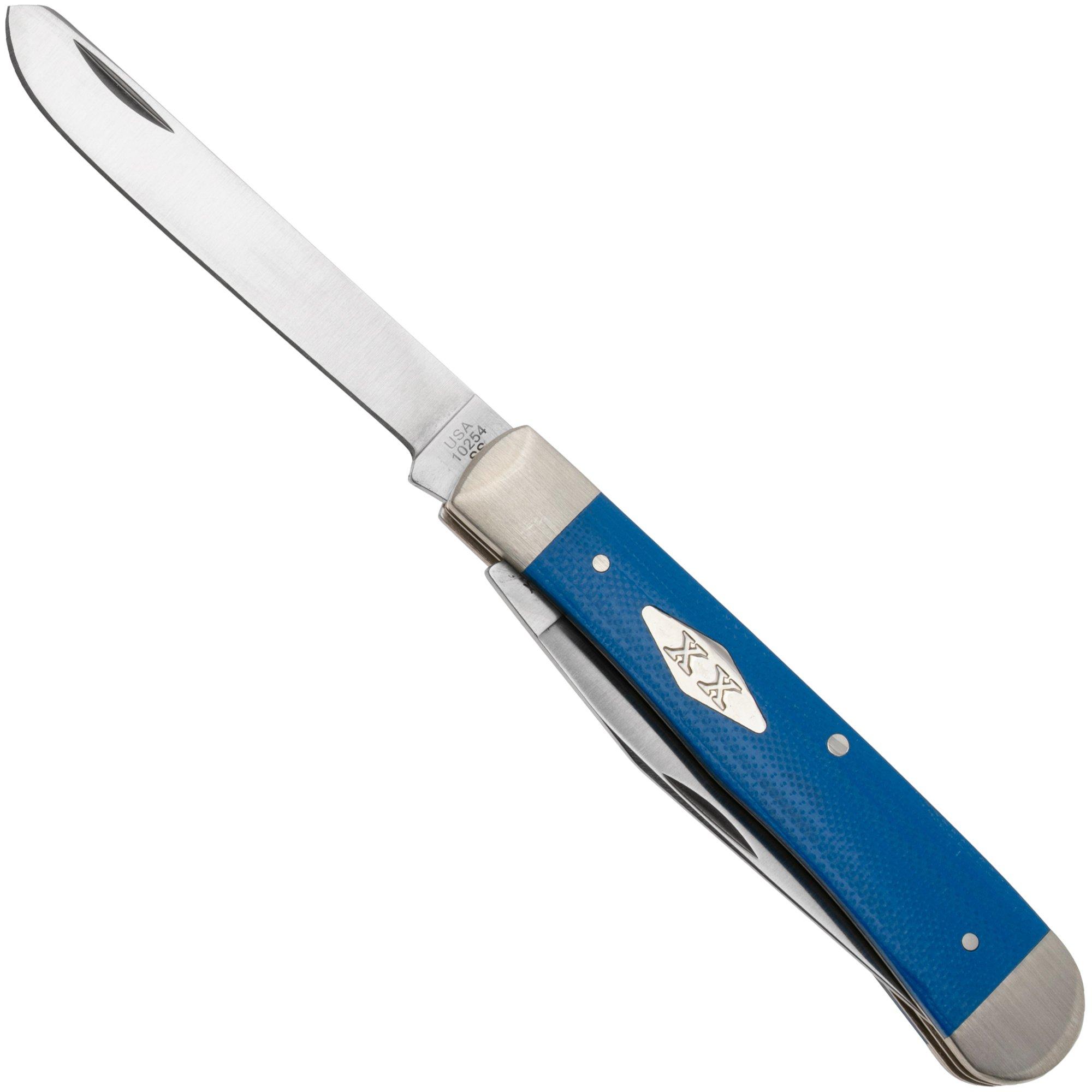 Nóż składany Case Trapper 16750 Blue G10 10254 SS