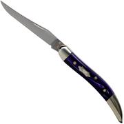 Case Knives Small Texas Toothpick Wicked Purple Smooth Kirinite, 17333, 1010096 SS pocket knife