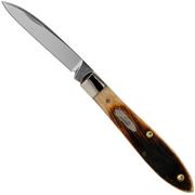 Case Tear Drop, Amber Bone, Sawcut Jig, 17895, TB61028 SS pocket knife
