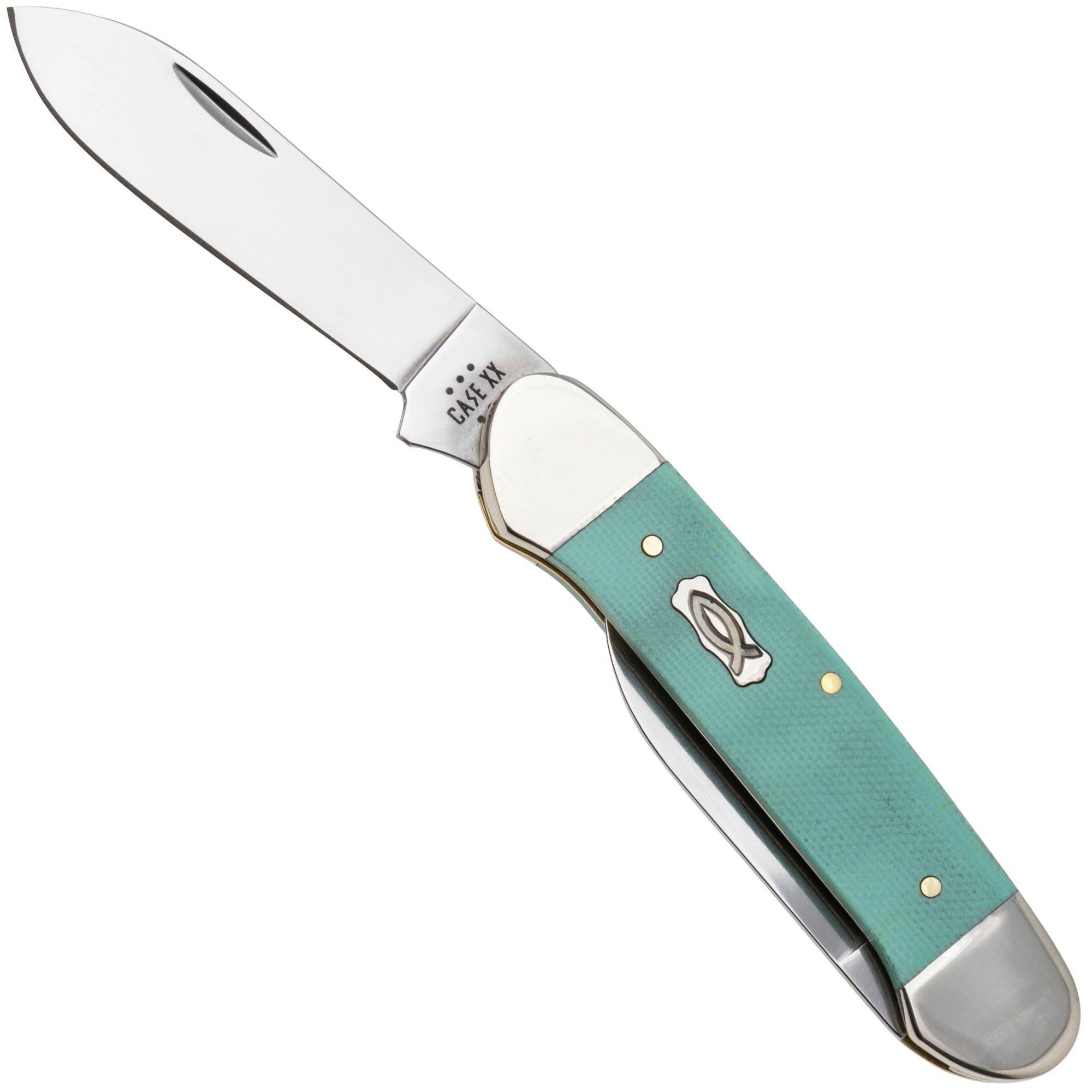 Nóż składany Case Canoe 18103 Smooth Seafoam Green G10 102131 SS