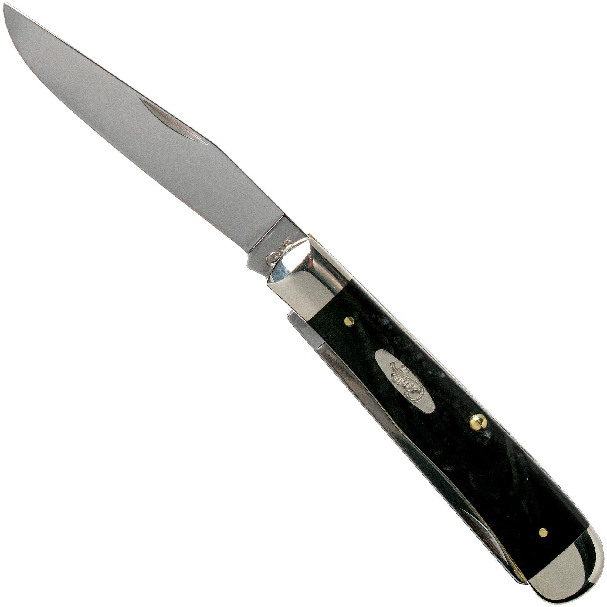 Nóż składany Case Trapper Rough Black Synthetic, 18221, 6254 SS