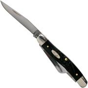 Case Medium Stockman Rough Black Synthetic, 18222, 6318 SS pocket knife