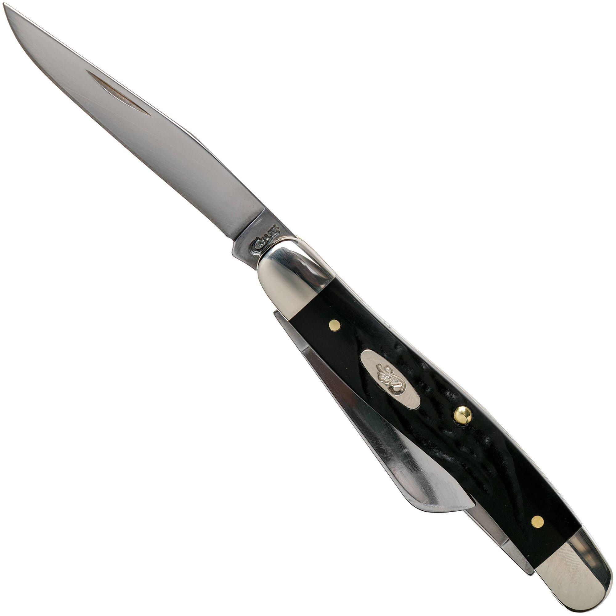 Nóż składany Case Medium Stockman Rough Black Synthetic, 18222, 6318 SS
