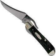 Case Russlock Rough Black Synthetic, 18224, 61953L SS pocket knife