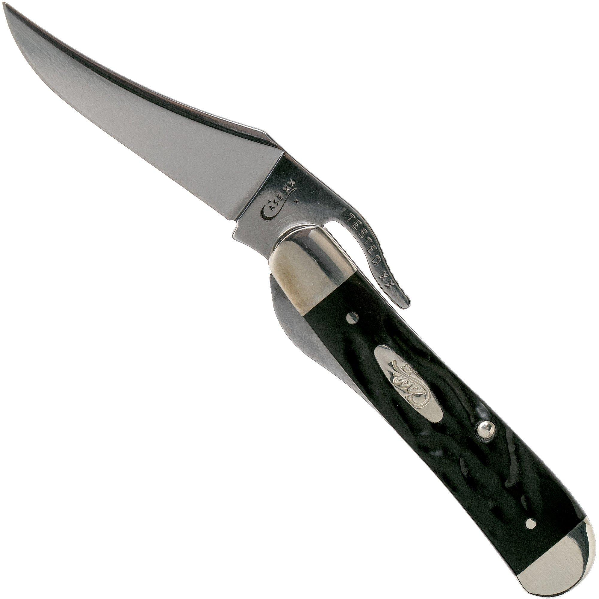 Nóż składany Case Russlock Rough Black Synthetic, 18224, 61953L SS