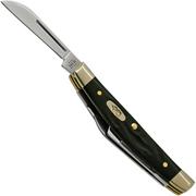 Case Small Congress, 18238, Jigged Rough Black Synthetic, 6468 SS, Taschenmesser