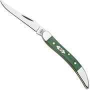 Case Small Texas Toothpick 19941 Smooth Emerald Green Bone 610096 coltello da tasca