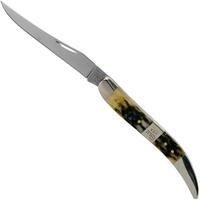 Image pour Case Medium Texas Toothpick, Tang Stamp Series, Peach Seed Jig, Olive Green Bone 21515, 610094 SS couteau de poche