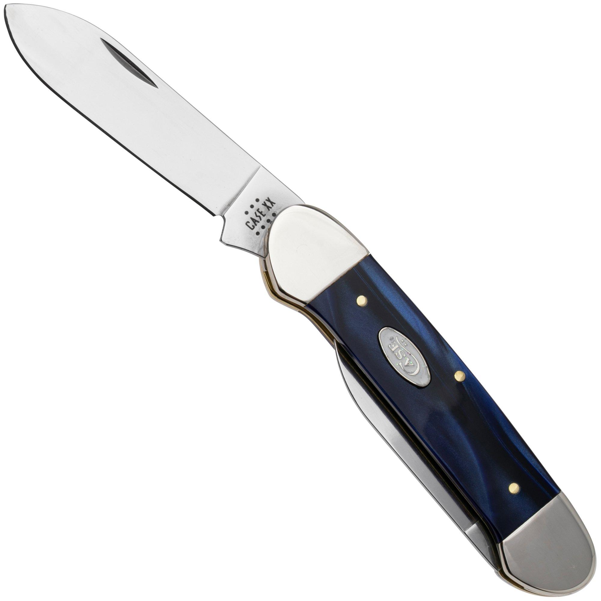 Case Canoe 23447 Blue Pearl Kirinite 102131 SS navaja