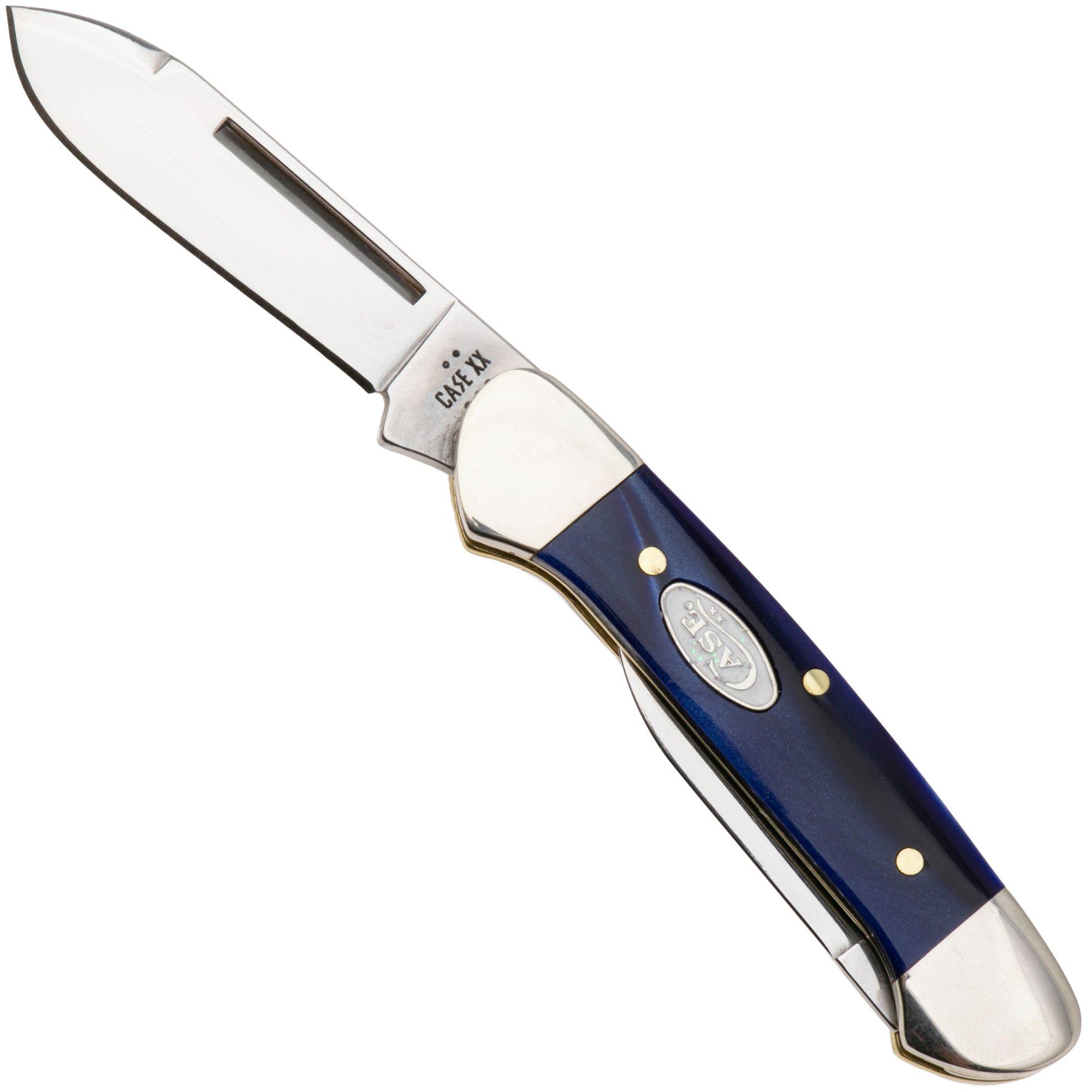 Case Baby Butterbean Smooth Blue Pearl Kirinite, 23449, 102132 SS pocket knife
