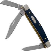 Case Medium Stockman Navy Blue Synthetic, 23614, 4344 SS pocket knife