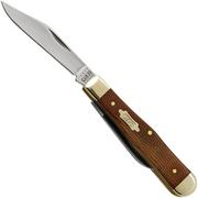 Case Small Swell Centre Jack Natural Canvas Micarta 23694, 10225 SS, pocket knife