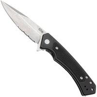 Image for Case Marilla Black Anodized Aluminum, Black G10 Inlay, 25878, S35VN partially serrated pocket knife