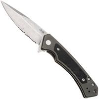Immagine per Case Marilla OD Green Anodized Aluminum, Black G10 Inlay, 25879, S35VN coltello da tasca parzialmente dentellato
