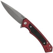 Case Red Anodized Aluminum W/Black G-10 Inlay Marilla S35VN