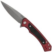 Case The Marilla, Red Anodized Aluminum, S35VN, G10 schwarz Inlay, 25881 Taschenmesser