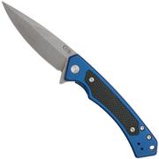 Case The Marilla, Blue Anodized Aluminum, S35VN, Black G10 Inlay, 25882 coltello da tasca