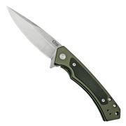Case The Marilla, Green Anodized Aluminum, S35VN, Black G10 Inlay, 25883 Taschenmesser