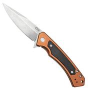 Case The Marilla, S35VN, Brown Anodized Aluminum, Black G-10 Inlay, 25885 pocket knife