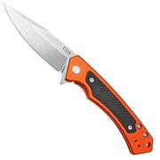 Case The Marilla, Orange Anodized Aluminum, S35VN, Black G-10 Inlay, 25886 canivete