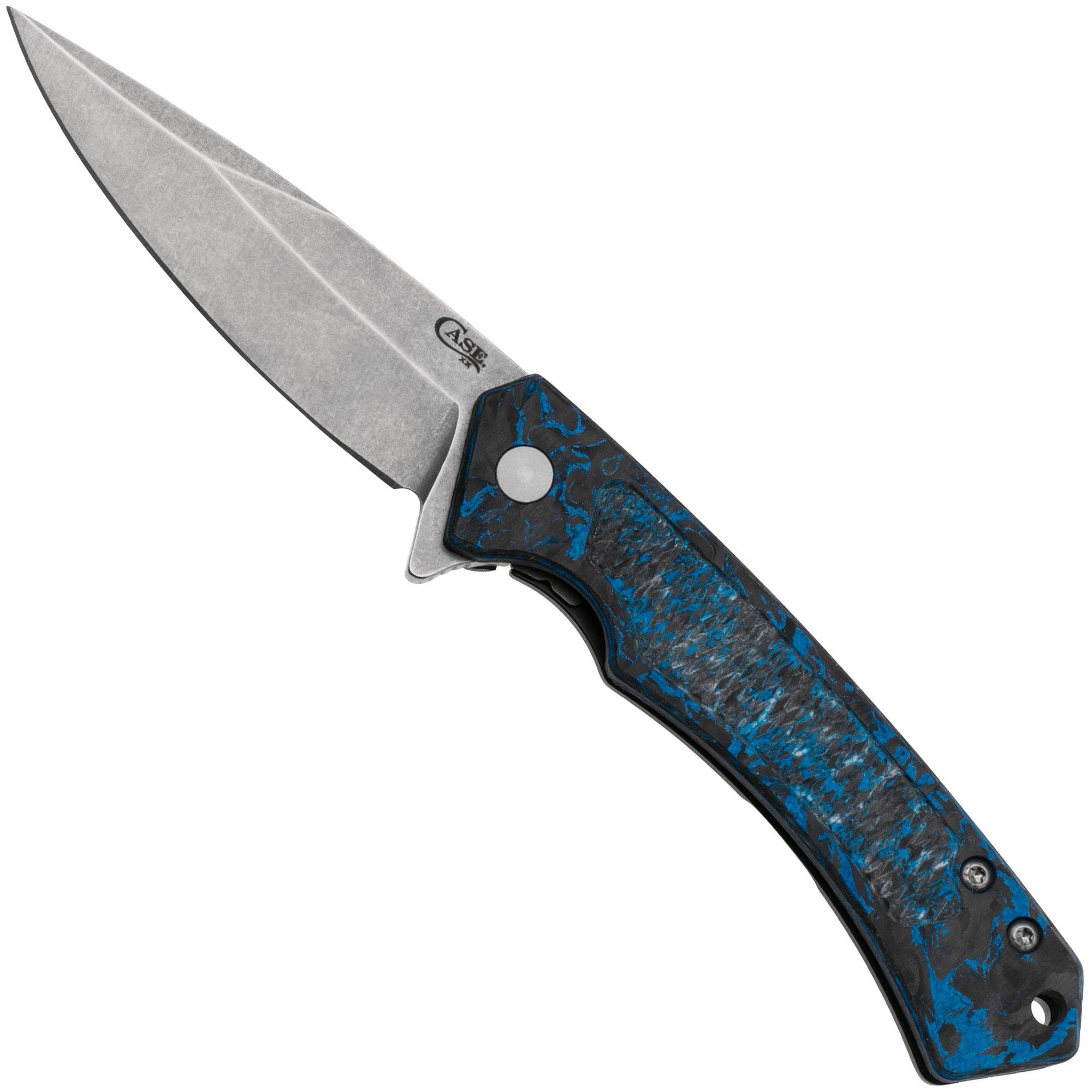 Nóż składany Case The Marilla, Blue & White & Black Marbled Carbon Fiber, S35VN, 25895