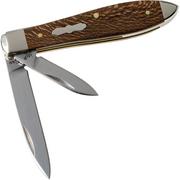 Case Tear Drop Bose Brown Sycamore Wood, 27268, TB72028 SS pocket knife
