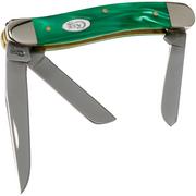 Case Medium Stockman SparXX Green Pearl Kirinite Smooth, 27373, 10318 SS coltello da tasca