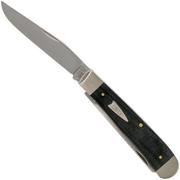 Case Trapper Smooth Black Micarta, 27730, 10254 SS navaja