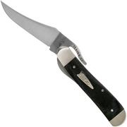 Case Russlock Smooth Black Micarta, 27734, 101953L SS pocket knife