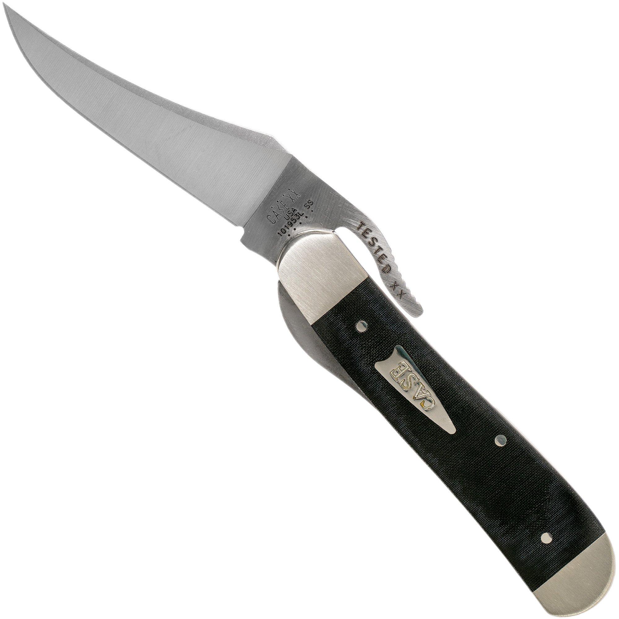 Case Russlock Smooth Black Micarta, 27734, 101953L SS zakmes